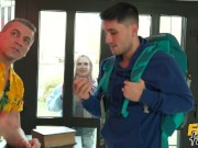 Fake Hostel - He sends his thick juicy MILF Wife in to fuck a student 1/16