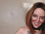 Cosplay wife caught me playing Aeons Echo on Nutaku, so I fucked her tiny pussy hard 3/16