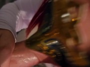 Enceinte elle suce et je lui gicle dessus 4/16