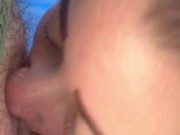 Juicy deep blowjob close-up 14/16