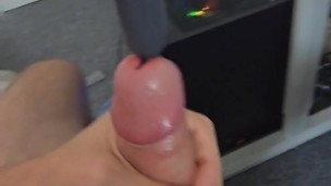 Want a cocktail? I put a drink stirrer and urethral vibrator down my cock hole