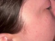 Cum shot on face 3/16