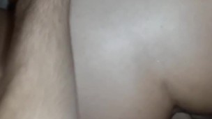 Cum on my lover's face, a quickie and I fill his face with semen!