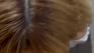 She sucks me off (listen to her moans) until I fuck her