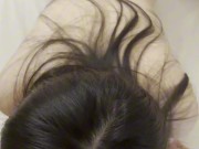 POV asian babe blowjob and crazy riding on bwc for a creampie 5/16