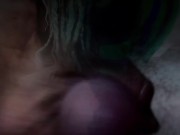 [CC] hippie has a free use mouth and I take full advantage. SLAP SLAP cock on face cum in mouth :) 6/16