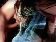 [CC] hippie has a free use mouth and I take full advantage. SLAP SLAP cock on face cum in mouth :) 7/16