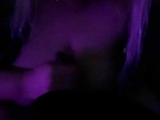 Hot Asian Big Tits Slut give me a tit job in my car 8/16