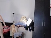 Amateur wife dancing naked around the house, hairy pussy, big ass. 15/16