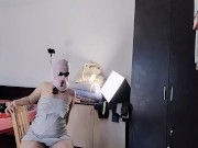 Amateur wife dancing naked around the house, hairy pussy, big ass. 6/16