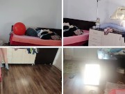 Amateur wife dancing naked around the house, hairy pussy, big ass. 1/16