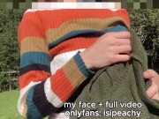 Naughty Slut Slowly Undresses In The Garden And Shows Off Her Wet Body Naked 3/16