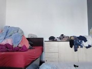 Amateur wife dancing naked around the house, hairy pussy, big ass. 16/16