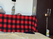 Amateur wife dancing naked around the house, hairy pussy, big ass. 2/16