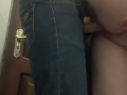 The guy was jerking off in the toilet of the establishment, the girl saw and decided to help 14/16