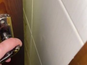 The guy was jerking off in the toilet of the establishment, the girl saw and decided to help 6/16