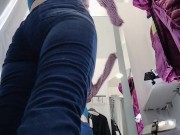Sexy and naughty MILF trying on clothes naked. Sexy hairy latina tries on clothes 15/16