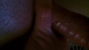 Close up beautiful hard penis, see the veins