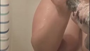 Wife Washing bbc in the shower