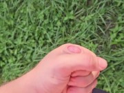 Pissing in the sun 🌞 and cumming in the garden 🥒💦 I'm becuming adickted to pee porn! 10/16