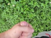 Pissing in the sun 🌞 and cumming in the garden 🥒💦 I'm becuming adickted to pee porn! 5/16