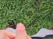 Pissing in the sun 🌞 and cumming in the garden 🥒💦 I'm becuming adickted to pee porn! 9/16