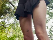 Public Squirting Slut Explosive Orgasm Hits Camera during a hike 10/16