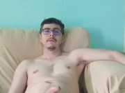 Handsome white latino big dick big cum
