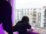 Femboy suck & fuck by the hotel window 15/16