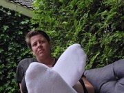 Perfect white socks and put them off 😍 11/16