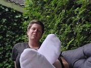 Perfect white socks and put them off 😍 12/16