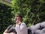 Perfect white socks and put them off 😍 3/16