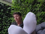 Perfect white socks and put them off 😍 7/16