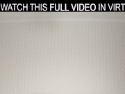 Beautiful brunette Alice Lee moans and has great fun with a big dildo in VR. 13/16