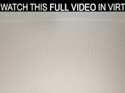 Beautiful brunette Alice Lee moans and has great fun with a big dildo in VR. 6/16