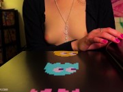 topless asmr looking at video game art 🩷 relaxing tracing & paper sounds 3/16