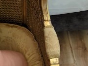 Extreme pleasure in front of a hotel mirror with all vibrating holes remotely controlled 13/16