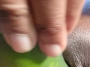 Black Girl Masturbates with Cucumber 3/16
