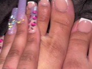 BRI SHOWS OFF HER TOES 10/16