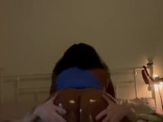 Oiled Up Mrs Kensington makes me Cum with her Big Black Booty 8/16