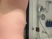 Squirting tight pussy in the hotel