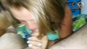 After a good blowjob I fuck her doggy style as she likes