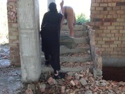 arab wife outdoor sex with German expat in Dubai امرأة سورية تزني مع رجل ألماني 16/16