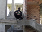 arab wife outdoor sex with German expat in Dubai امرأة سورية تزني مع رجل ألماني 2/16