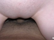 POV Rough Doggy With Petite Pale Babe ! Hair Pulling & Intense Ass Cumshott 6/16