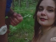 Je me fais baiser par un randonneur en forêt, il m'ejacule sur mon visage 16/16