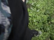 Risky masturbation in the forest at night - Lesbian_illusion