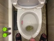 Morning long pissing in the toilet POV 11/16