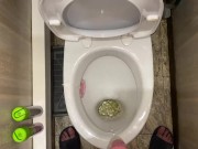 Morning long pissing in the toilet POV 12/16