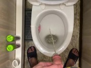 Morning long pissing in the toilet POV 2/16